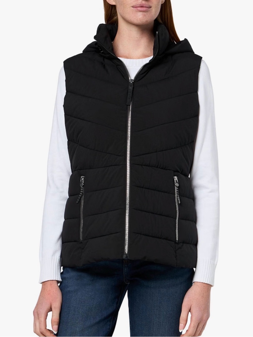 Nautica Hooded Puffer Vest - Women